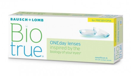 Ημερήσιοι Πολυεστιακοί φακοί επαφής Bausch & Lomb Bio True One Day for presbyopia ( 5 φακοί )