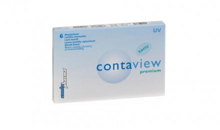 Αστιγματικοί Μηνιαίοι Φακοί Επαφής Conto Pharma Contaview Premium Toric UV (6 Φακοί)